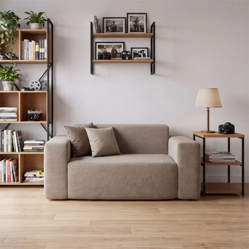 Sofá 2 Lugares Kappesberg 176cm Boucle Bege