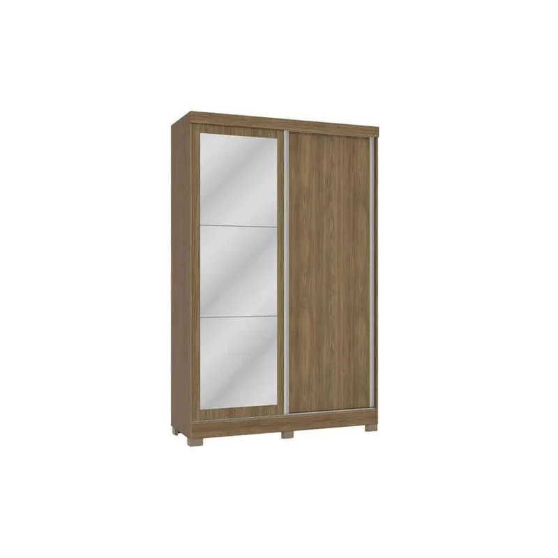 Guarda-Roupa 2 Portas 2 Gavetas Kappesberg Com Espelho Nogueira CB01N571