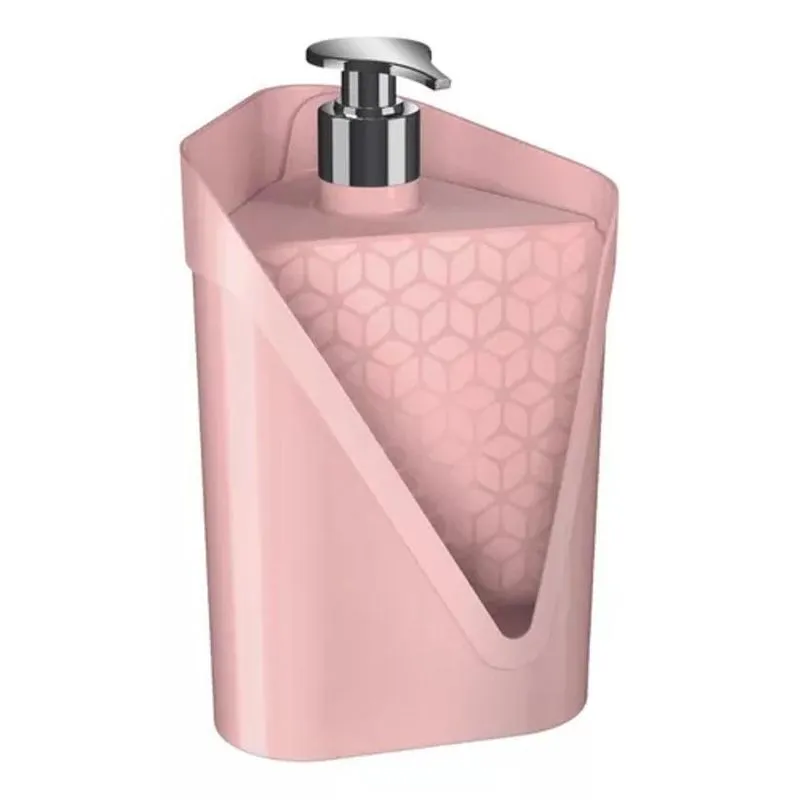 Dispenser Detergente Click 500ml Rosa Uz