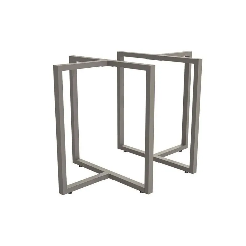 Base Mesa De Jantar Geneva M080 Aço S/tampo Niquel - Kappesberg