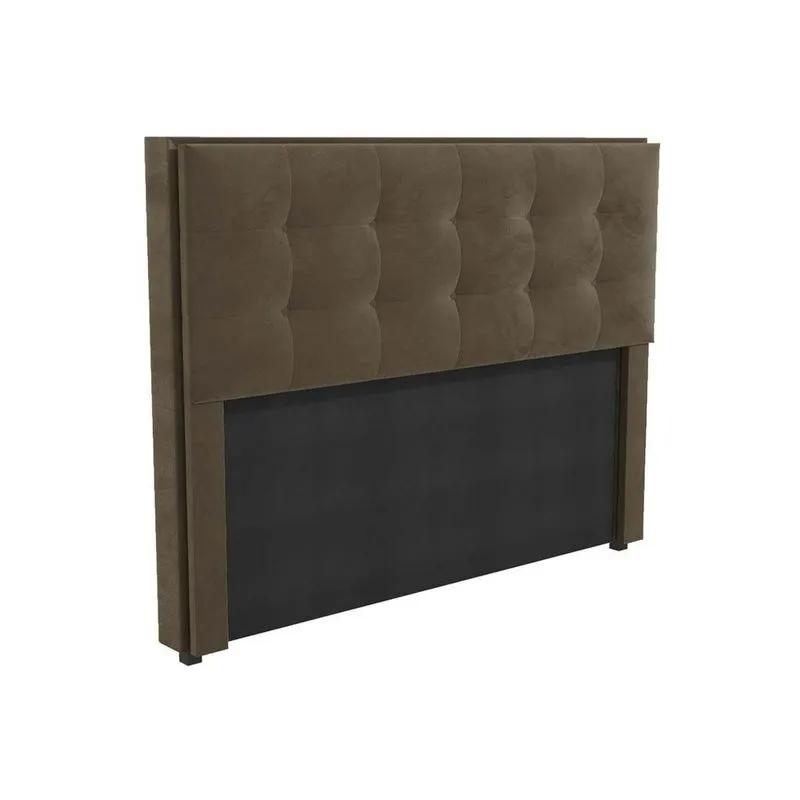 Cabeceira Cama Box Estofada Queen CAB010 Boucle Chocolate - Kappesberg