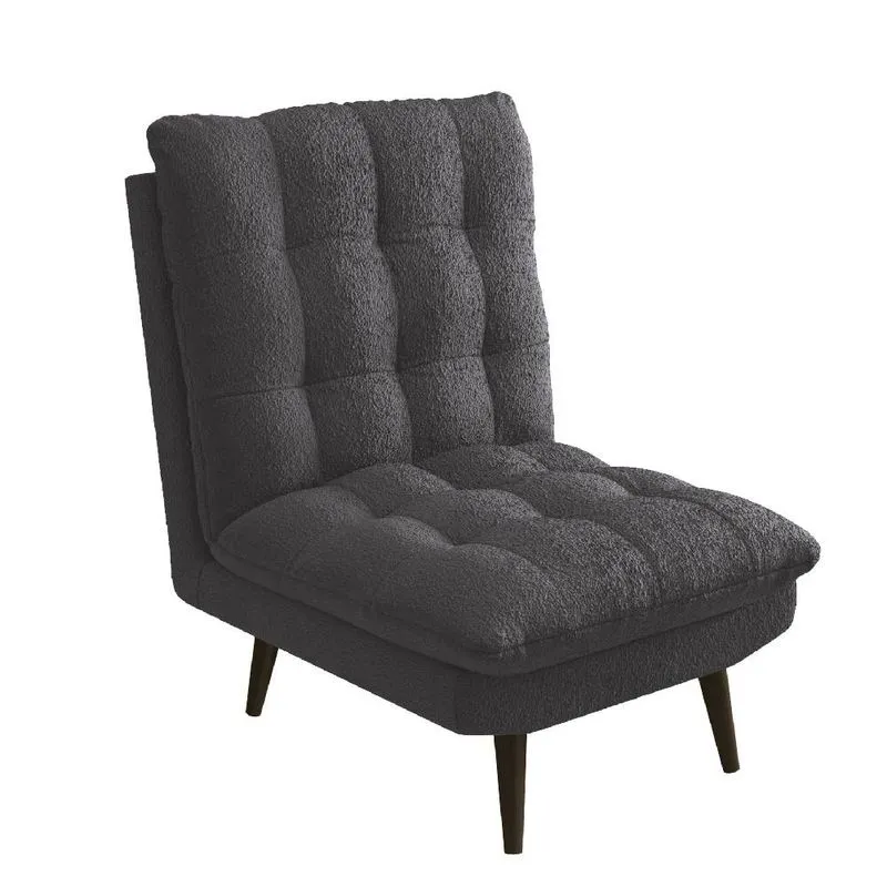 Poltrona Ibiza Kappesberg POL014-A061 Bouclé e Chumbo