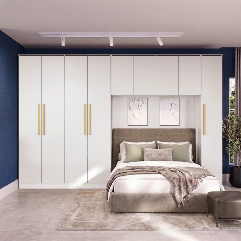Quarto Modulado Kappesberg Adapt Branco 4 peças 376cm