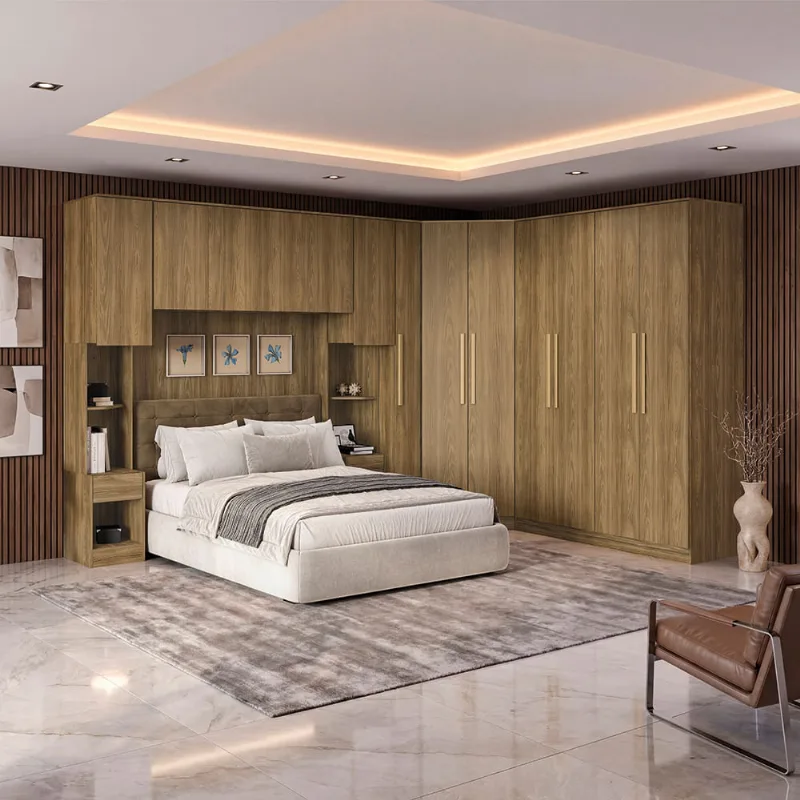 Quarto Modulado Kappesberg Adapt Nogueira 8 Peças 357cm x 263cm