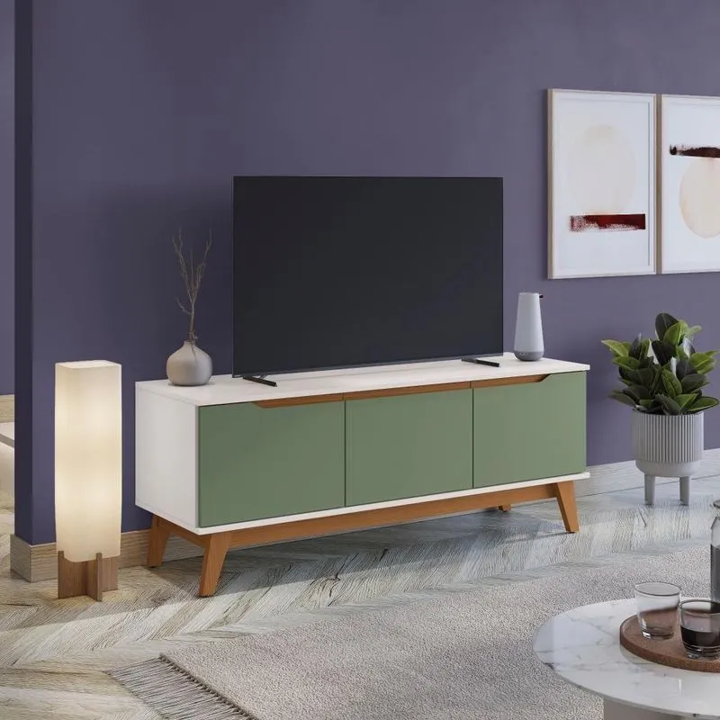 Rack Kappesberg 3 Portas Branco/verde 136cm