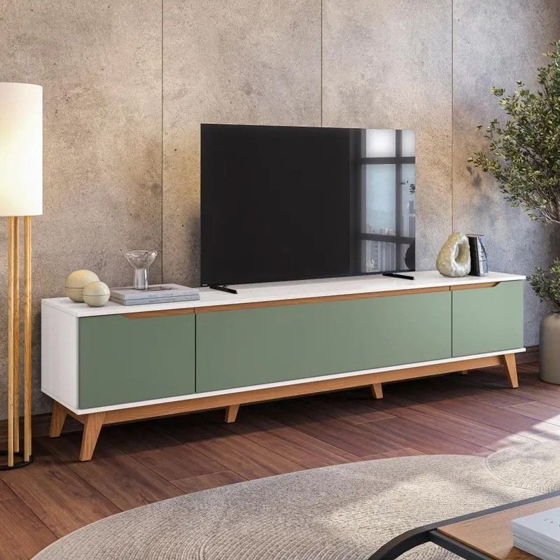 Rack Kappesberg 3 Portas Branco/verde 218cm