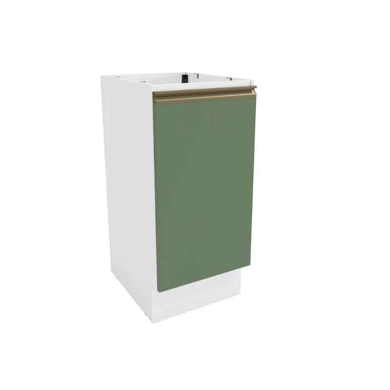 Balcão Celeste Kappesberg 100% MDF 1 Porta Branco/Verde 40cm
