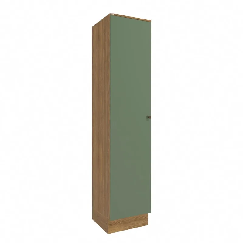 Paneleiro Celeste Kappesberg 100% MDF 1 Porta Nogueira/Verde 50cm