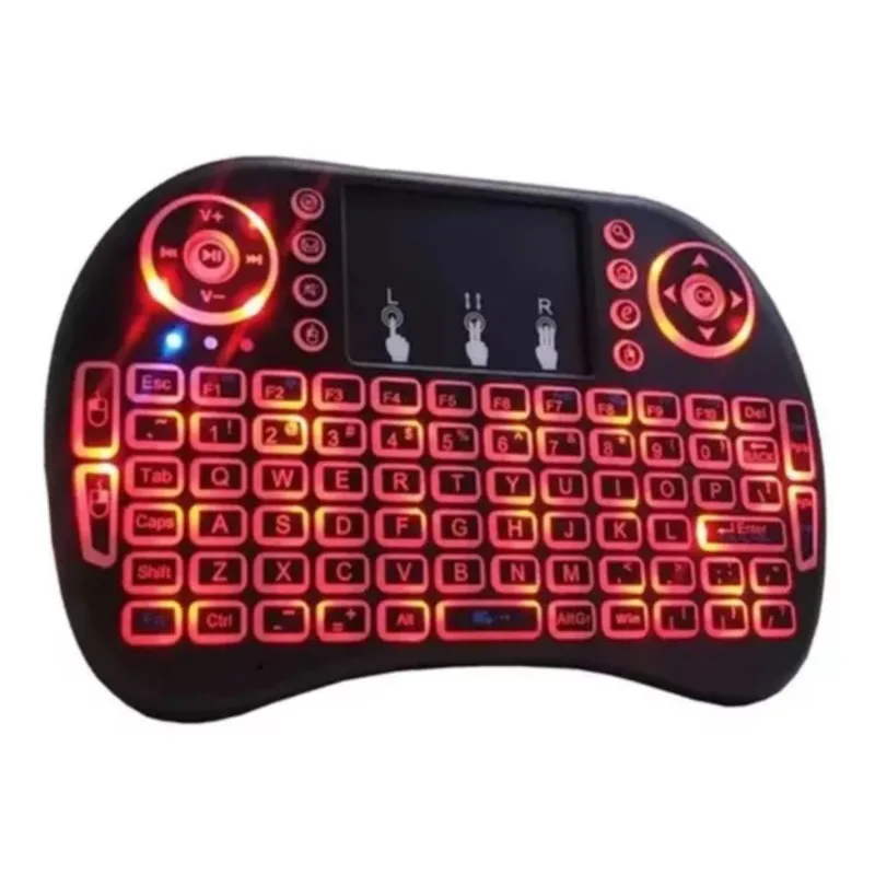 Teclado Mini Keyboard Air Mouse Touch Tv Sem Fio Smart