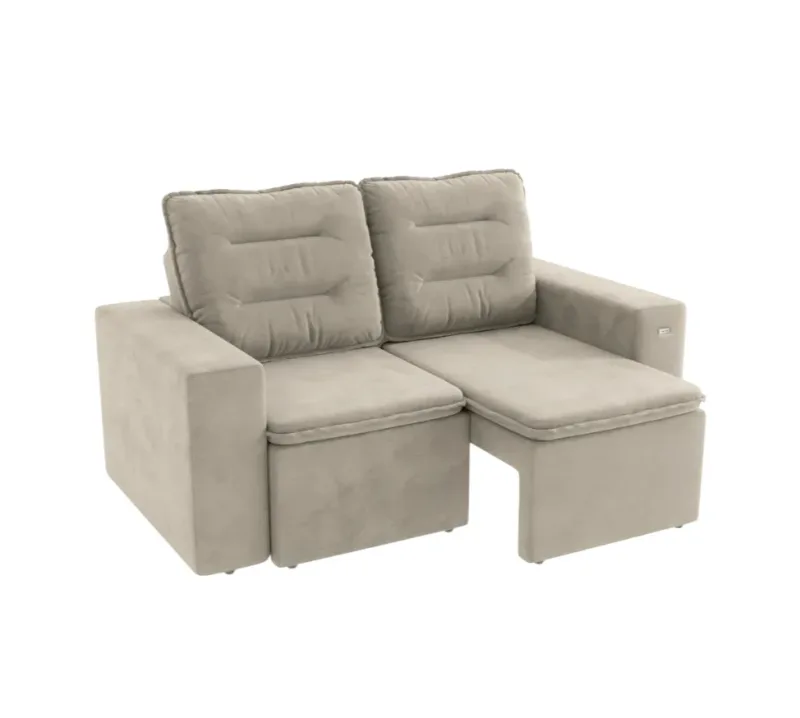 Estofado Classic Veludo Deluxe Bege S204N-2-A036 - Kappesberg