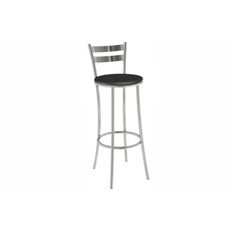 Banqueta Sala de Jantar Jade 1B699CR Aço 1 Un Cromado/ano Preto - Kappesberg