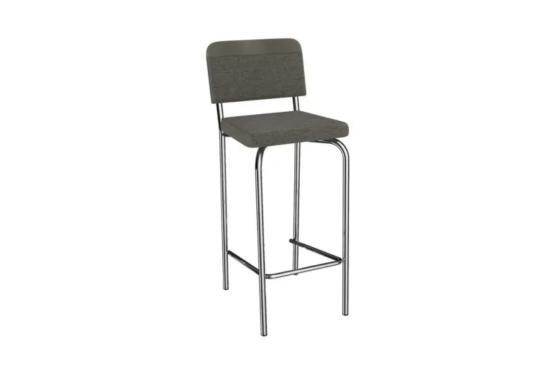 Banqueta Fiji Composê Chumbo 1B712CR-A048C A048/A060 Cromada - Kappesberg