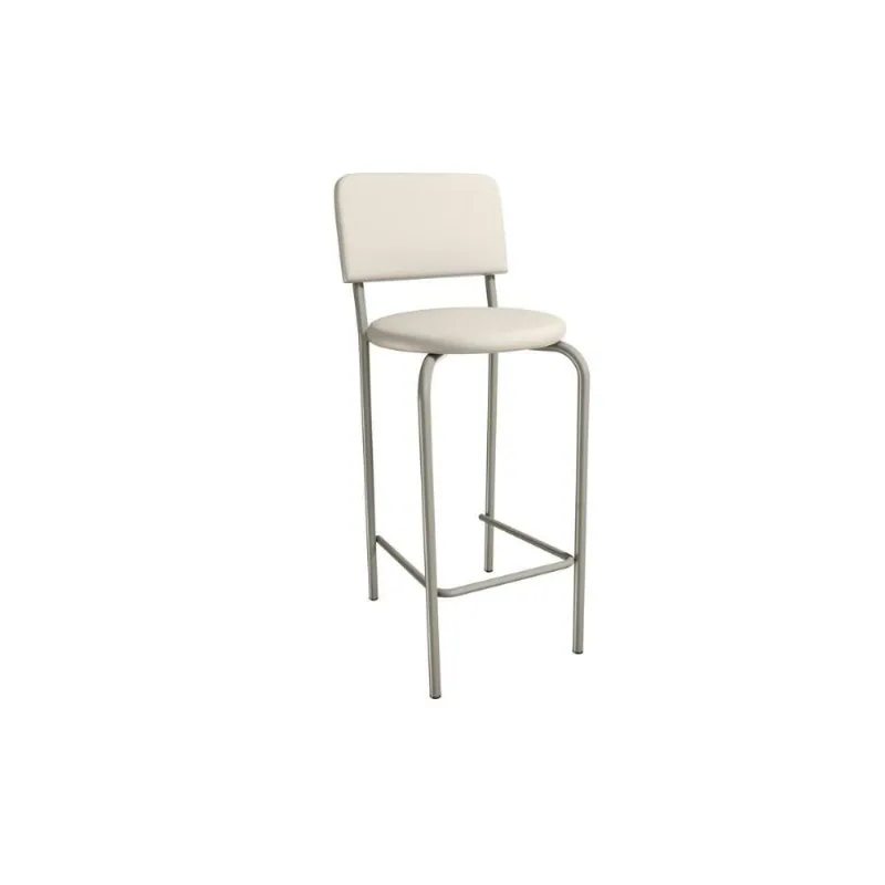 Banqueta Sala de Jantar Capri 1B715NK Aço 1 Un Niquel/ano Bege - Kappesberg