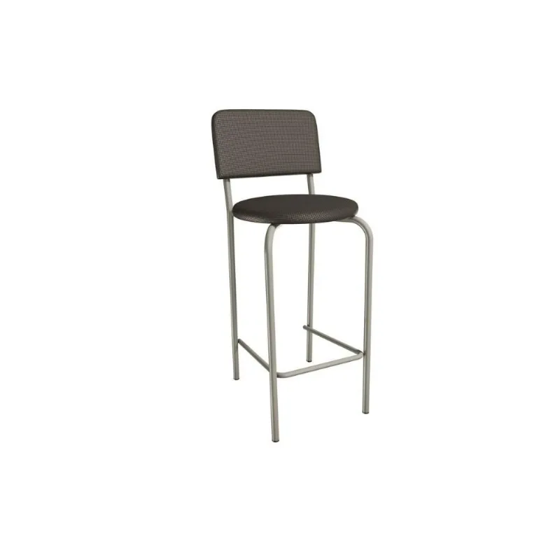 Banqueta Sala de Jantar Capri 1B715NK Aço 1 Un Niquel/ano Marrom - Kappesberg