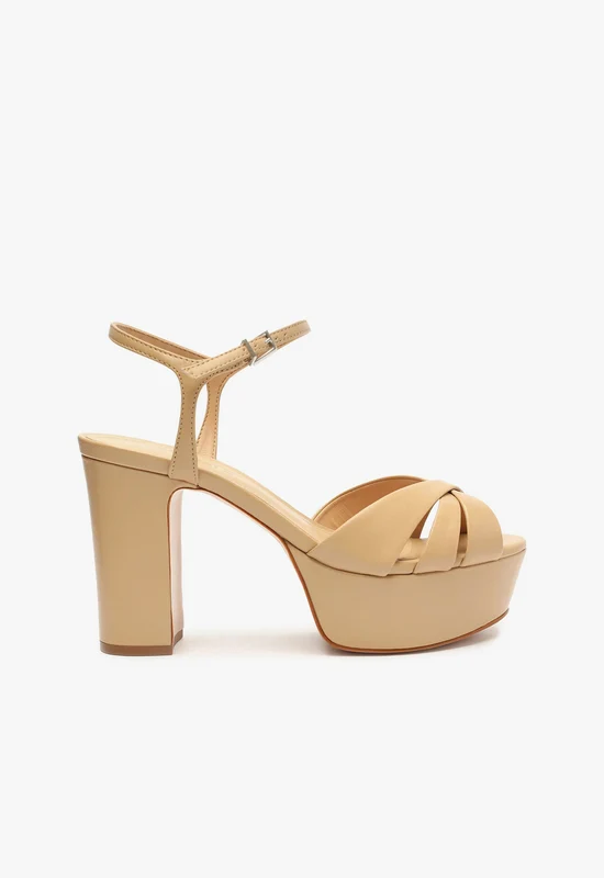 Keefa Sandal 5.5 / Light Nude / Deluxe Nappa