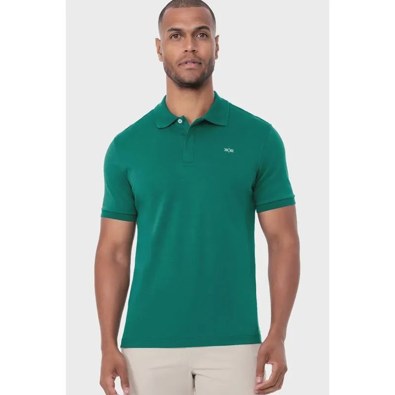 Camisa Polo Hangar 33 Malha Suedine Verde