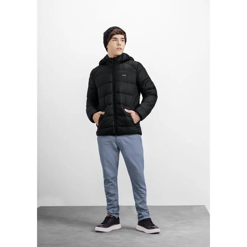 Jaqueta Menino Puffer Nylon com Capuz Fico