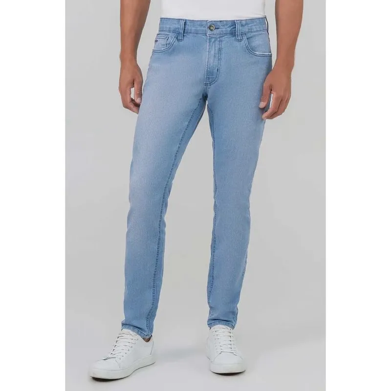 Calça Jeans Hangar 33 Skinny Estonado Azul Claro