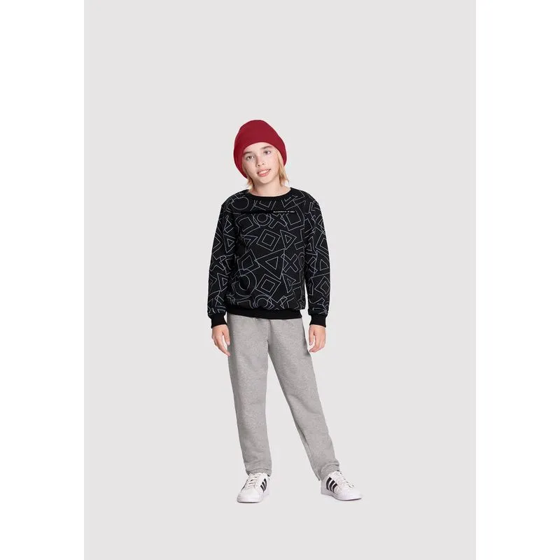 Conjunto Moletom Infantil Menino Alakazoo 4 a 10
