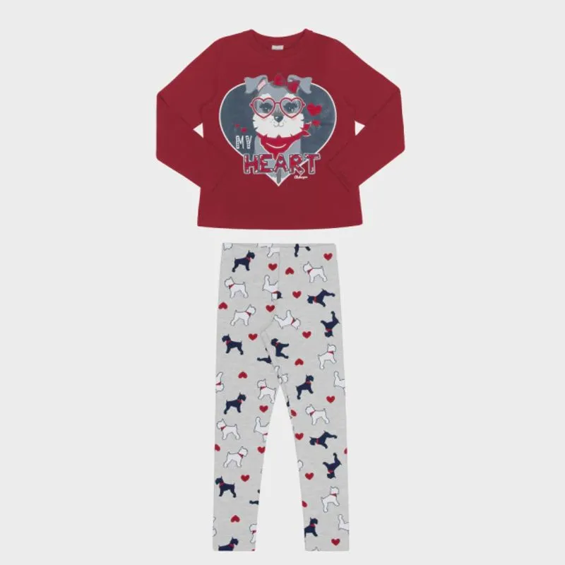 Conjunto Moletom Infantil Menina Alakazoo
