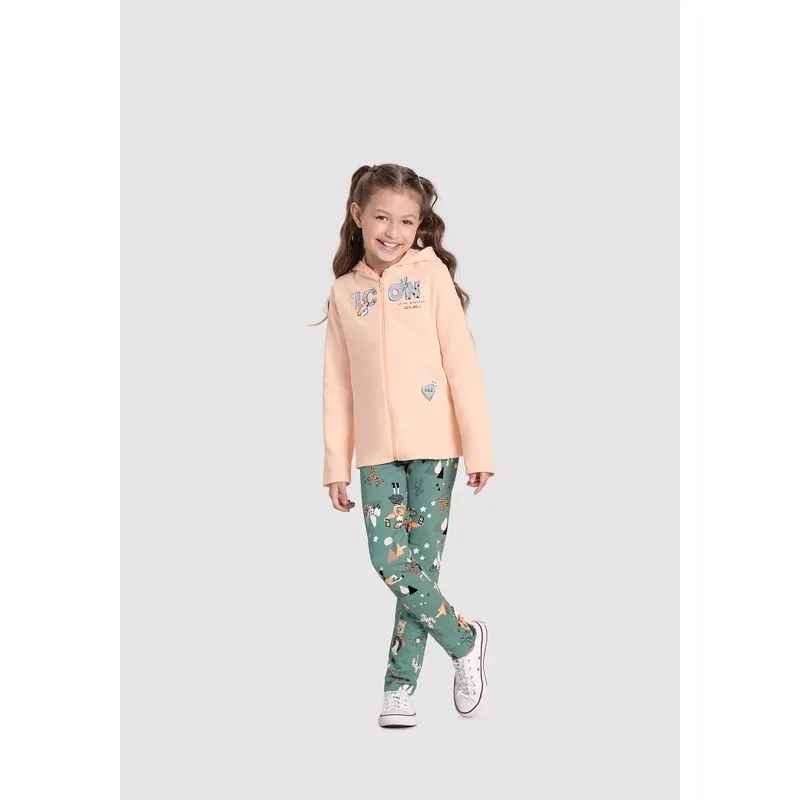 Conjunto Moletom Infantil Menina Alakazoo 1 ao 3