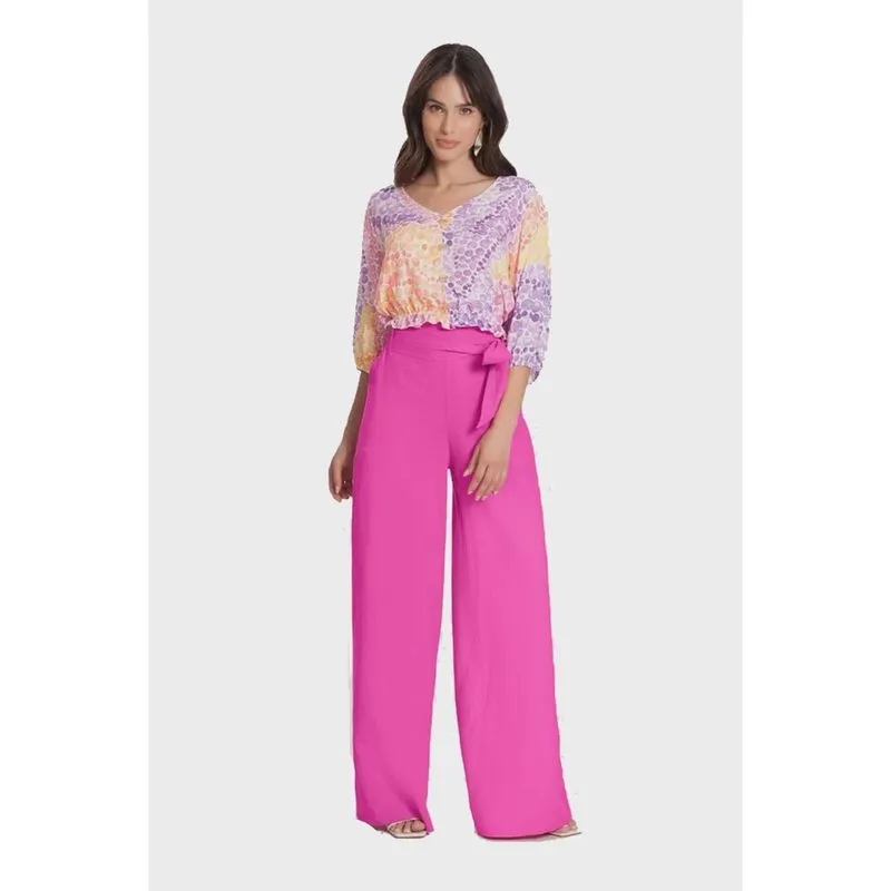 Blusa Lunender Viscose Estrelicia Laranja