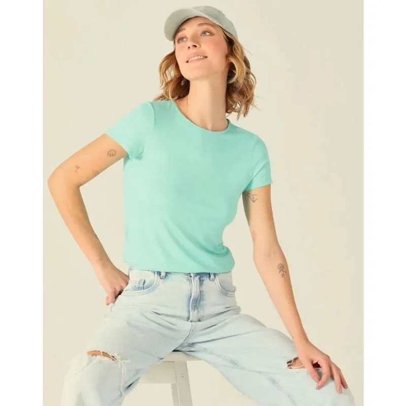 Blusa Manga Curta Feminina Viscose Stretch Malwee