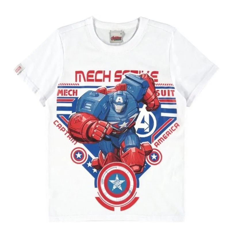 Camiseta Infantil Manga Curta Vingadores Malwee