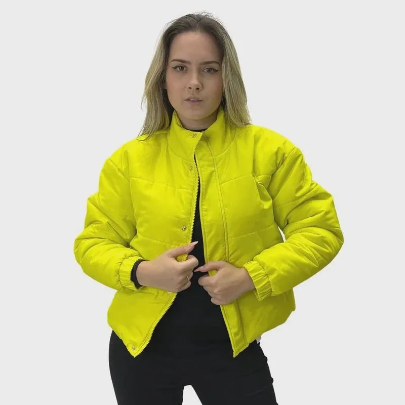 Jaqueta Malwee em Nylon Gola Alta Feminina