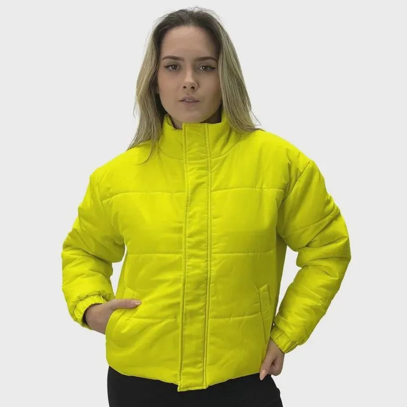 Jaqueta Malwee em Nylon Gola Alta Feminina