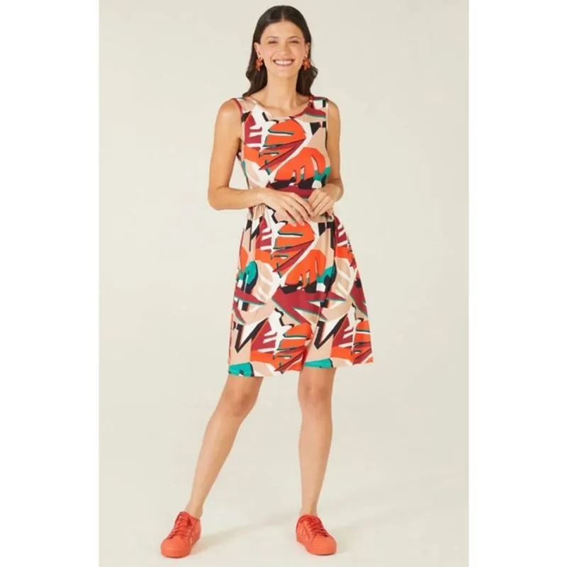 Vestido Estampado Viscose Stretch Malwee