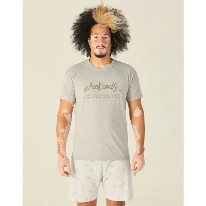Pijama Manga Curta Masculino Malwee