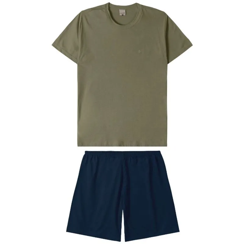 Pijama Manga Curta Masculino Malwee