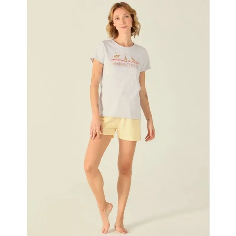 Pijama Manga Curta Feminino Malwee