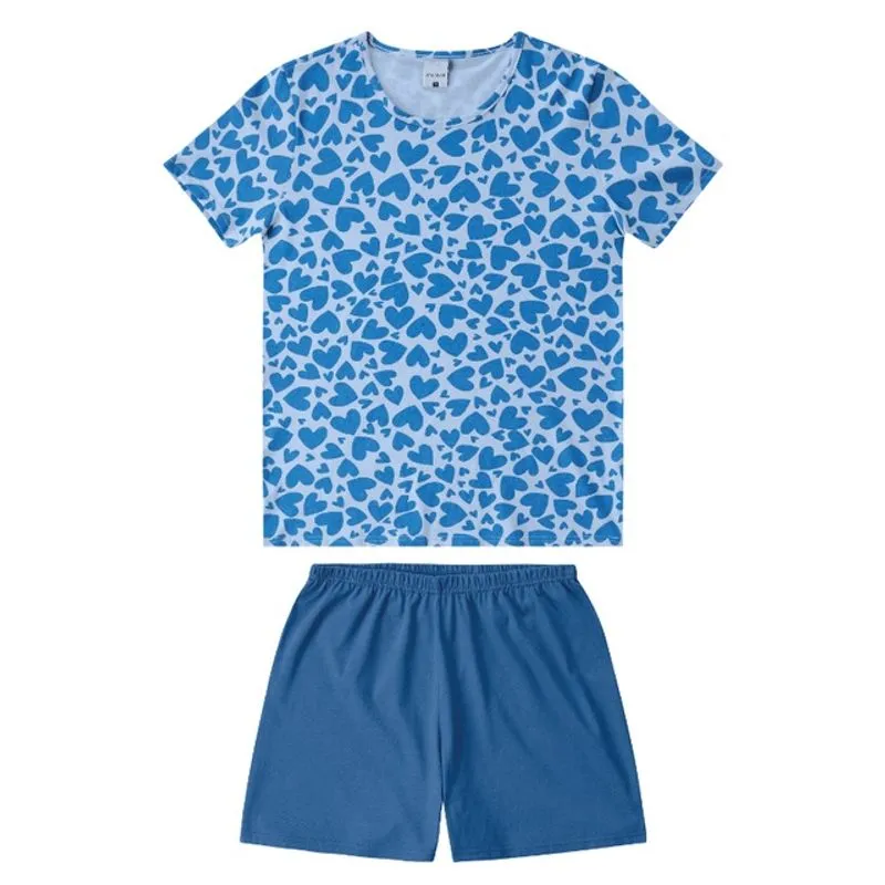 Pijama Manga Curta Feminino Malwee