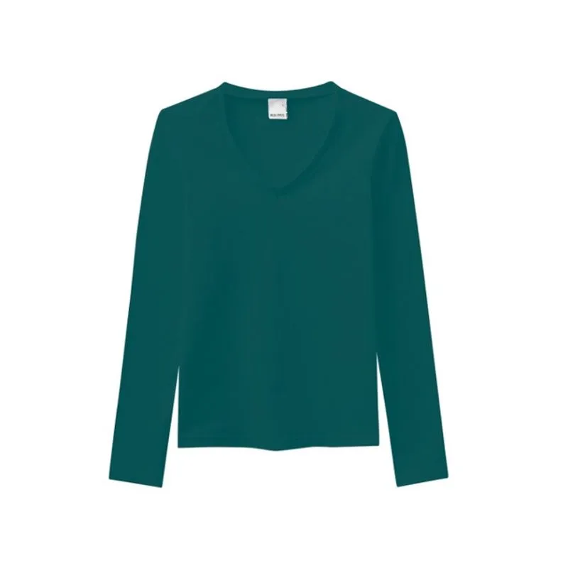 Blusa Feminina Manga Longa Decote V Malwee