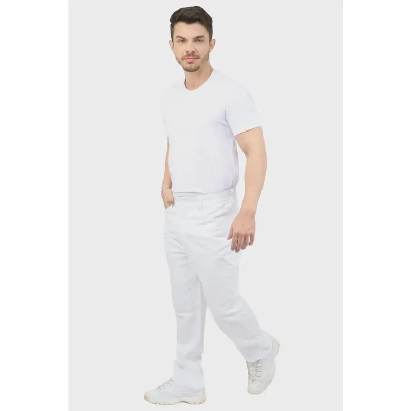Calça Branca Masculina cós meio Elástico