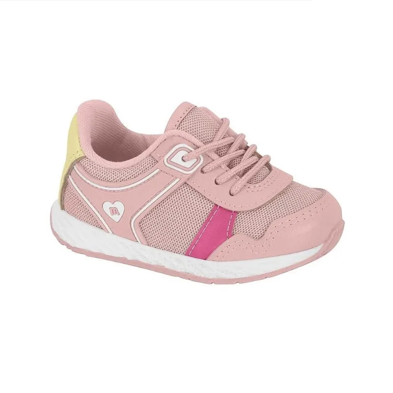 Tênis Inf Fem Molekinha Nylon Flat Rosa 2701.117 18 / Rosa