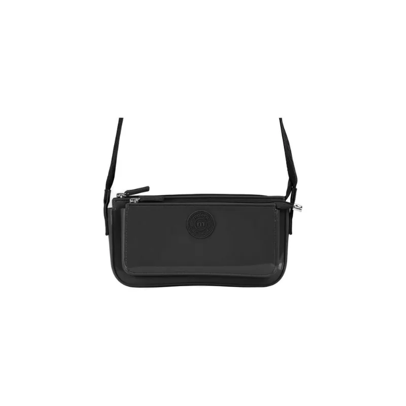 Bolsa Moleca Transversal Alça Gorgurao Bolsos Frontais Único / Preto