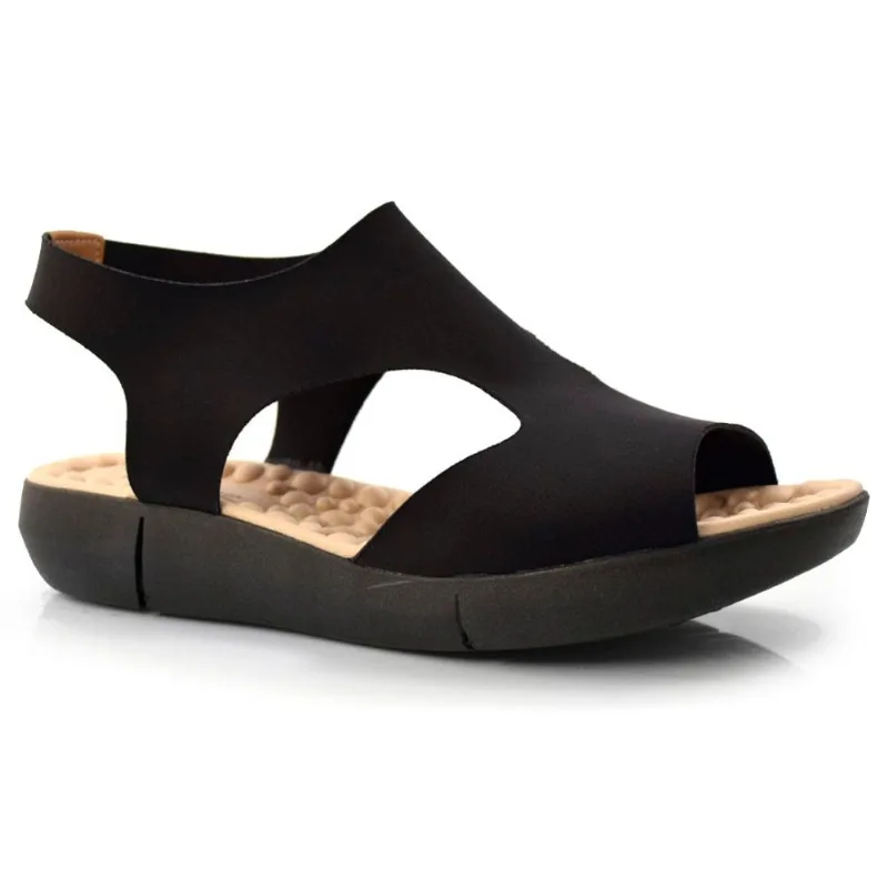 Sandália Feminina com Salto Baixo Modare Preto 7142.123.23718 37