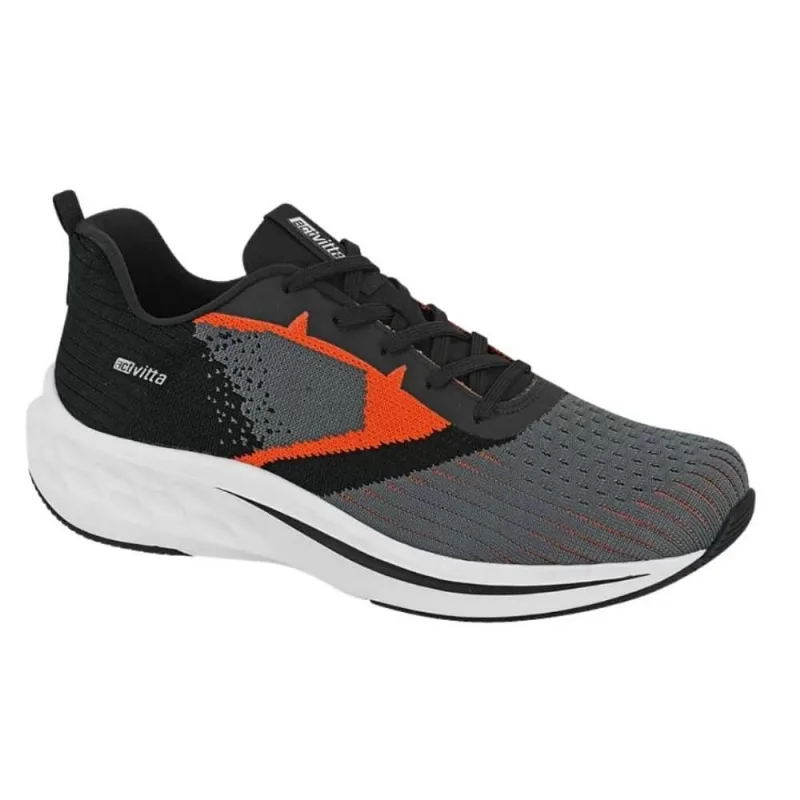 Tênis Masc Esportivo Actvitta Knit Laranja/Preto 4915.105