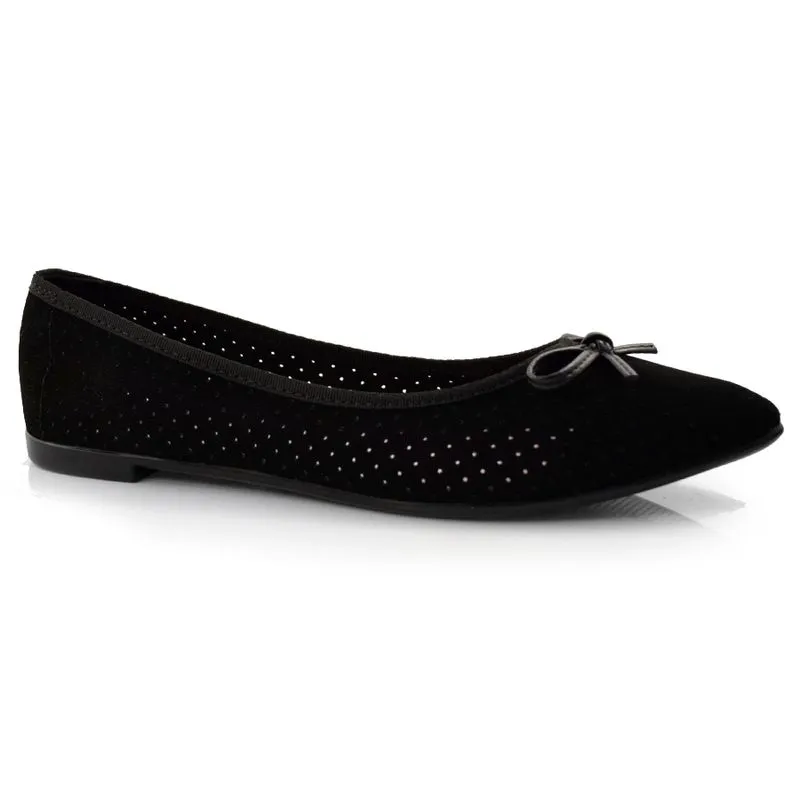 Sapatilha Feminina de Bico Fino Moleca Preto 5727.115.14808 34