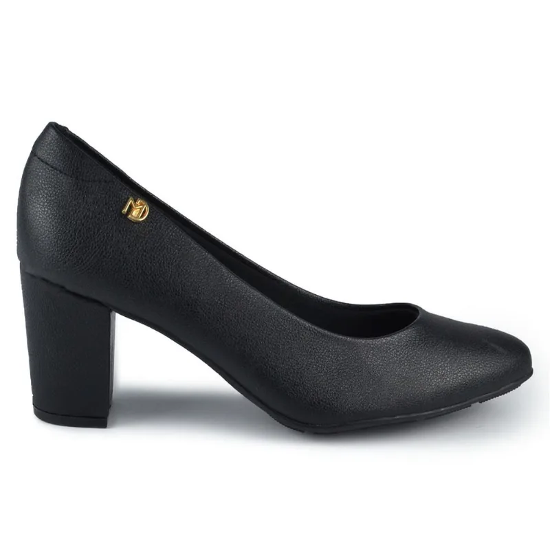 Scarpin Modare Feminino Salto Alto Bloco 7377.105 21736 NP PRETO 40