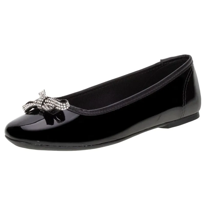Sapatilha Infantil Feminina Molekinha - 2555105 VERNIZ/PRETO 30