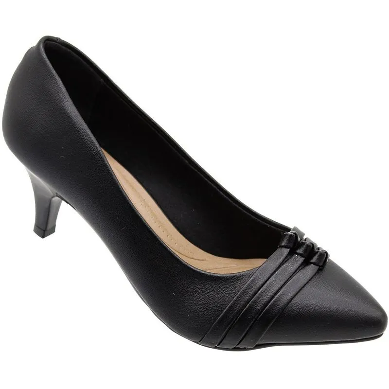 Sapato Scarpin Beira Rio Bico Fino Tiras Nó Cores Salto Fino Feminino