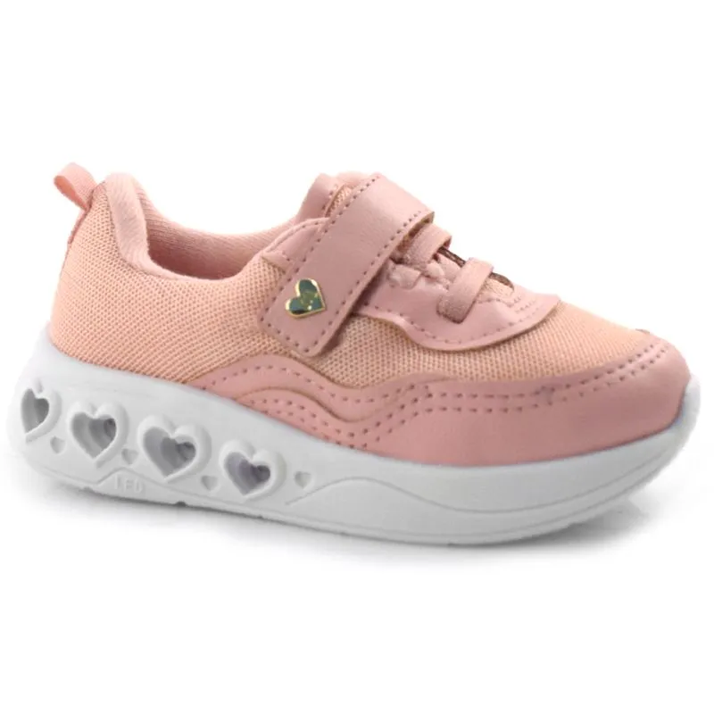 Tênis Infantil Molekinha com LED do 20 ao 25 Rosa 2720.106.21375 26