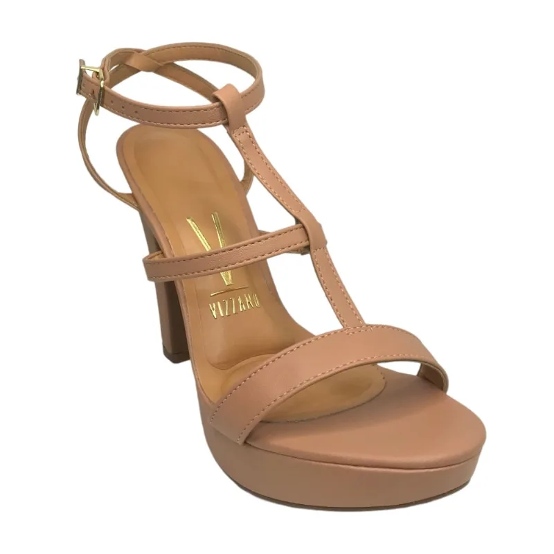 Sandália Fem Vizzano Meia-Pata Salto Grosso Nude 6292.249 35 / Nude