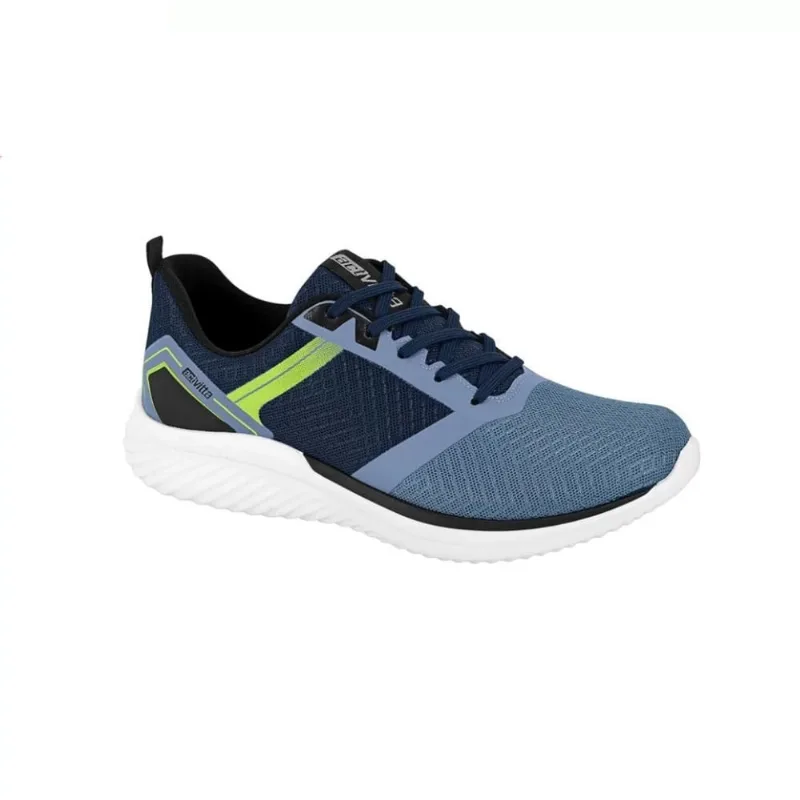 Tênis Masc Esportivo Actvitta Azul Marinho/Verde 4904.120