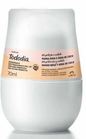 *Desodorante Roll-on Natura Tododia - Manga Rosa e Água de Coco 80g Validade 11/2026