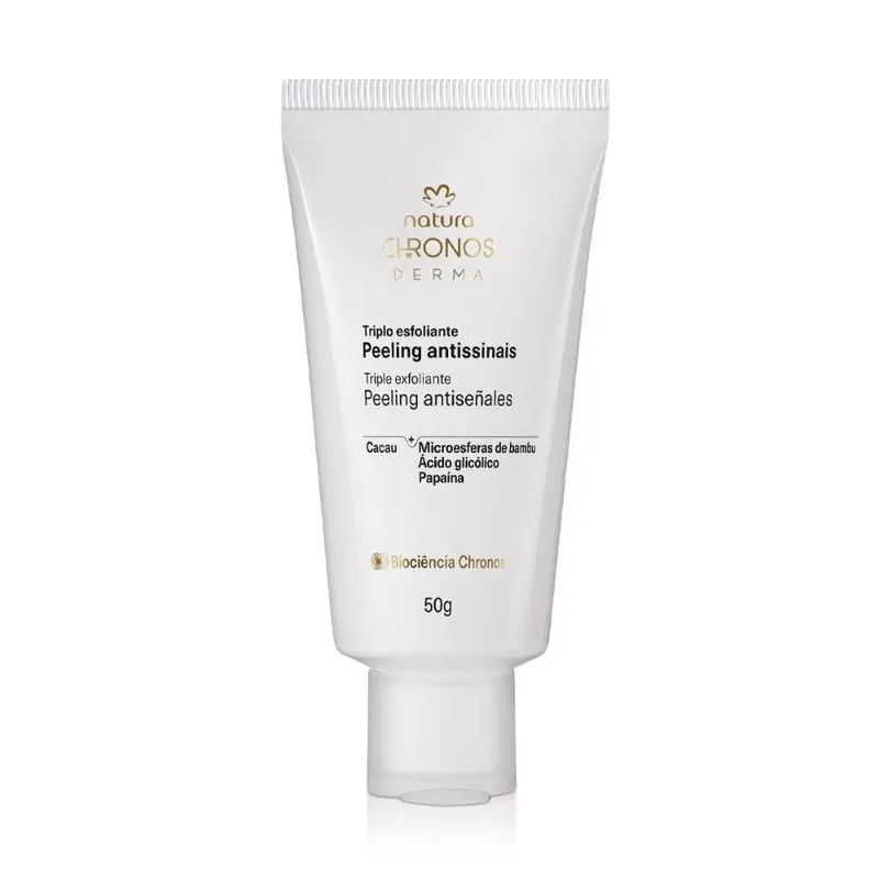 TRIPLO ESFOLIANTE PEELING ANTISSINAIS CHRONOS DERMA 50 G